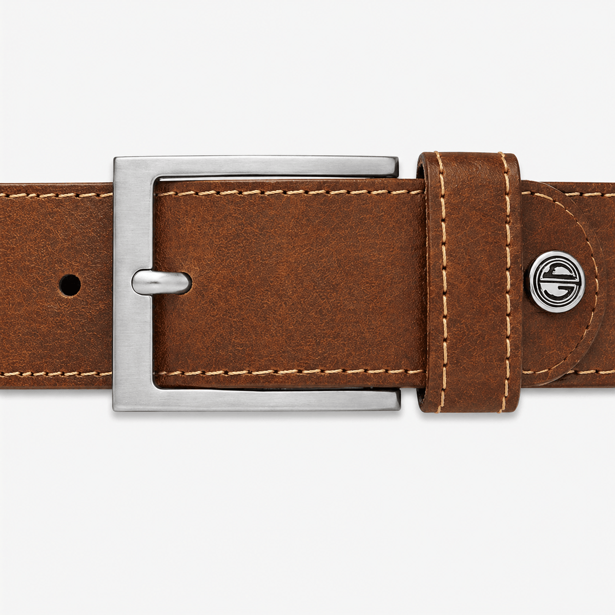 Brown Leather Belt for Men - TARREM