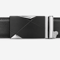 Classic black belt for men - ZAMVOR