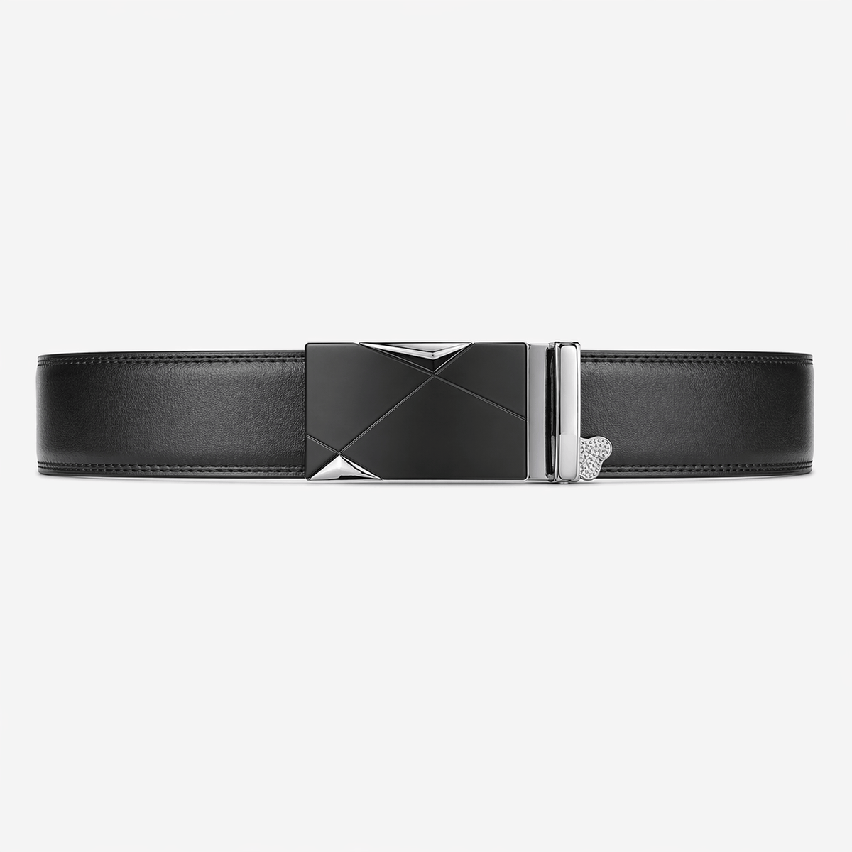 Classic black belt for men - ZAMVOR