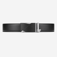 Classic black belt for men - ZAMVOR
