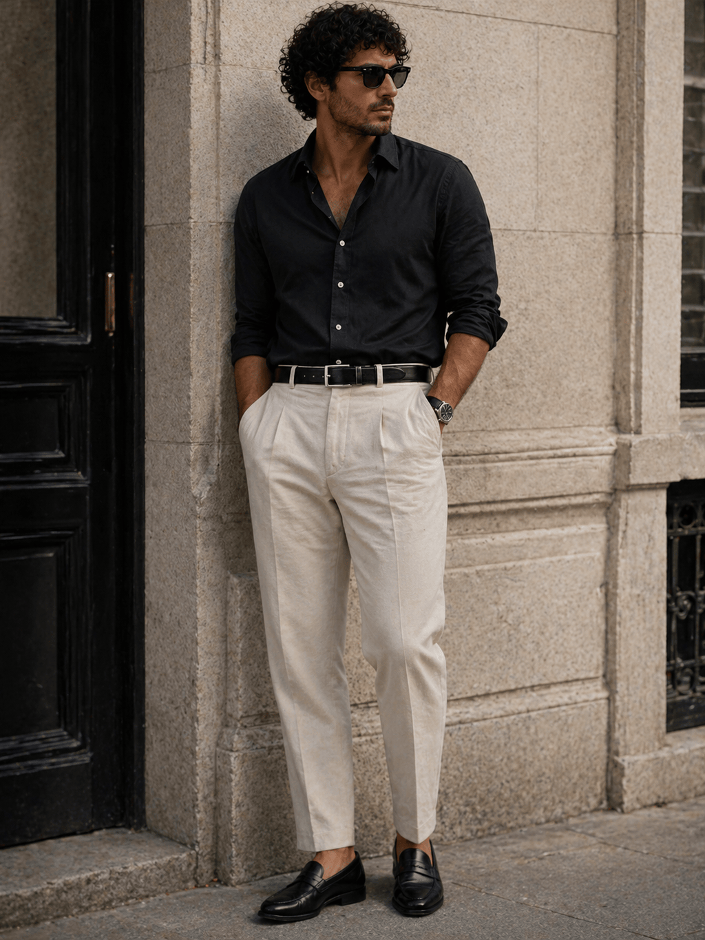 Classic buckle belt for men's fashion - LINMOR