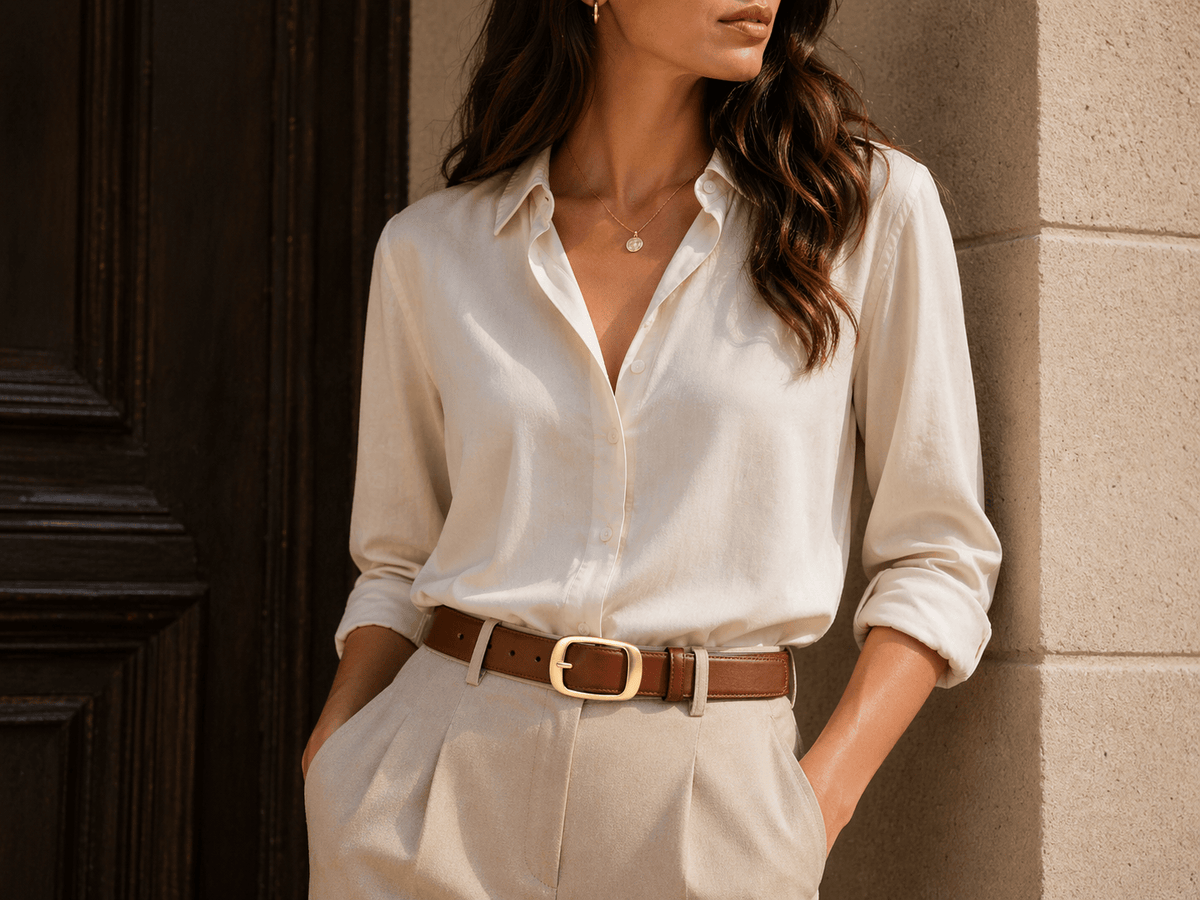 Classic buckle belt for women - MEXLON