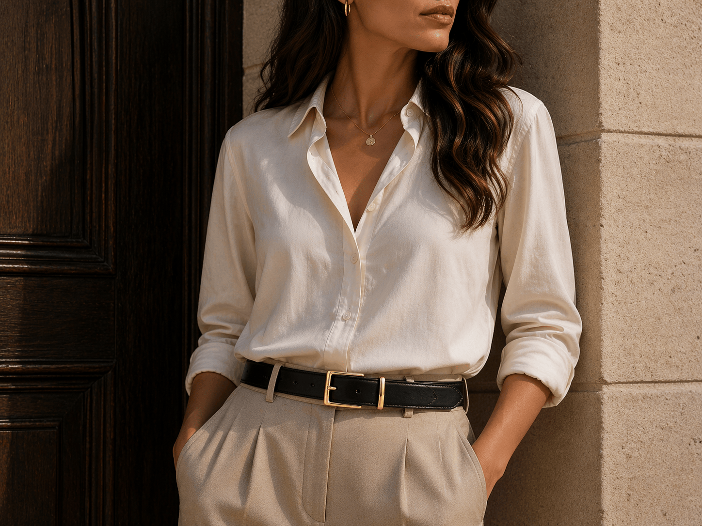 Classic buckle belt for women - ZELXIA