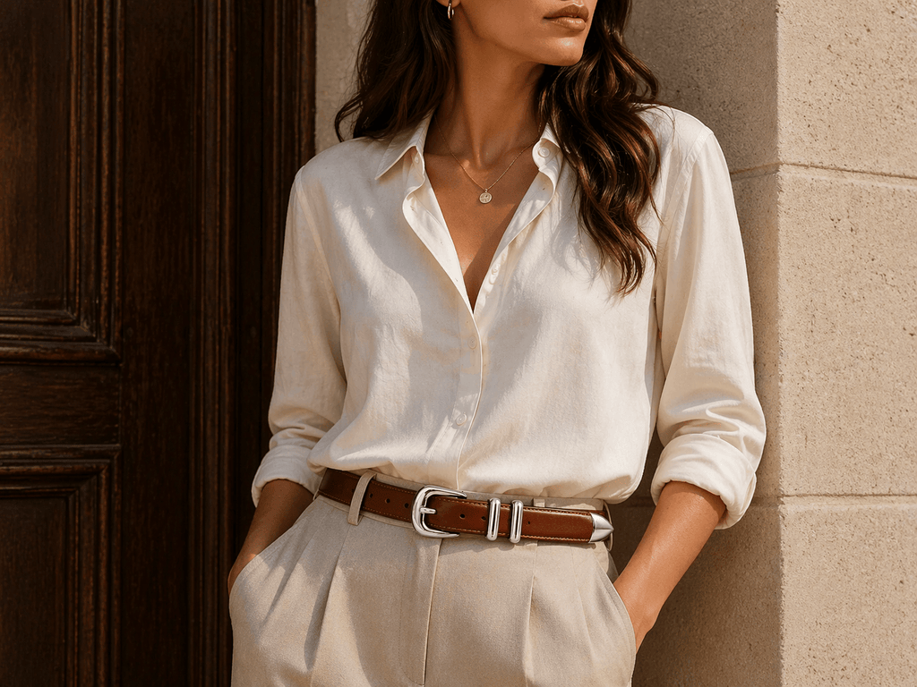 Classic luxury buckle belt for women - SALXUN