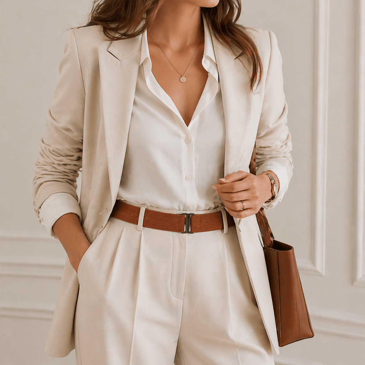 Large size elastic belt for women - QINVER