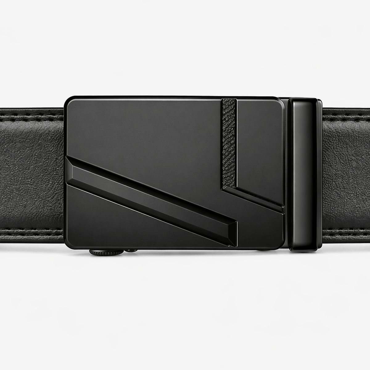 Luxury black belt for men - PORFIL