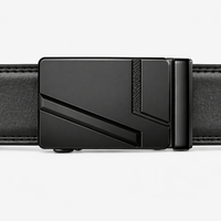 Luxury black belt for men - PORFIL