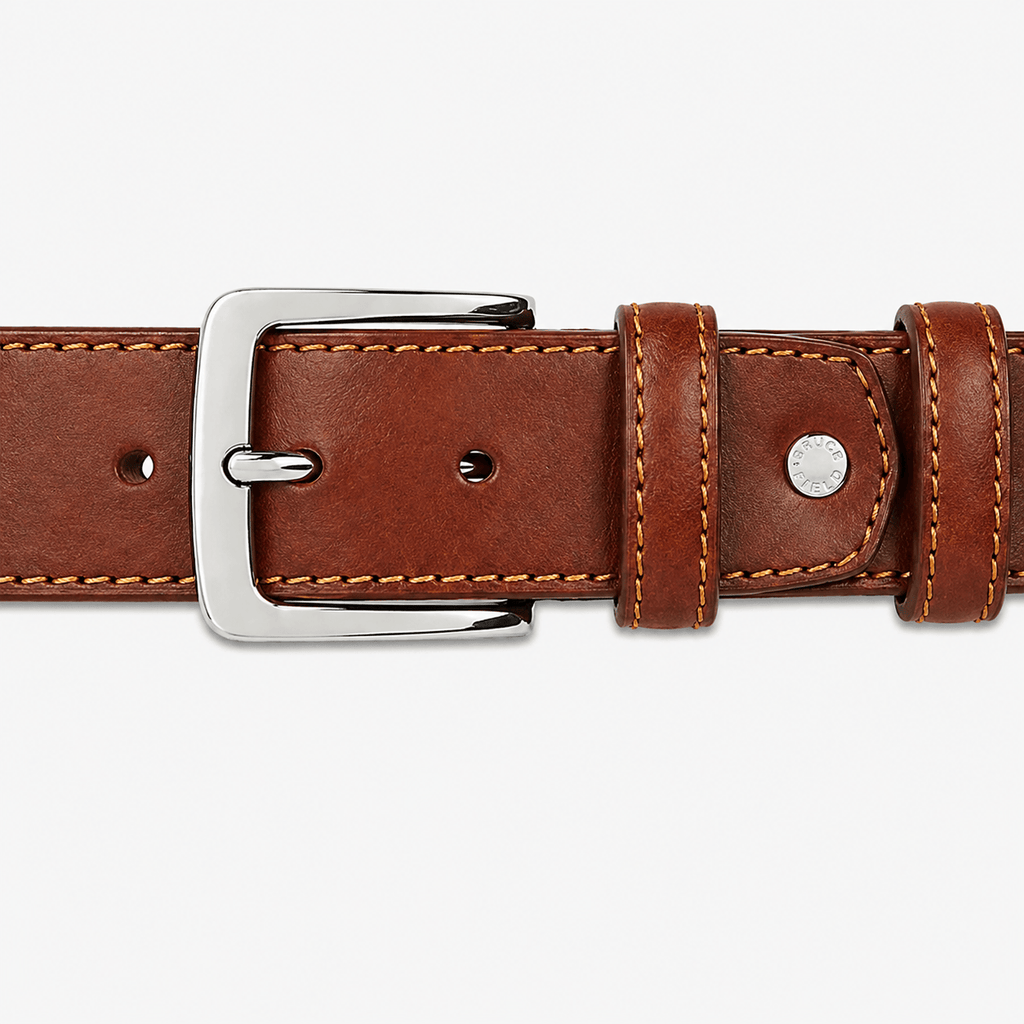 Luxury leather belt for men - MANTAR