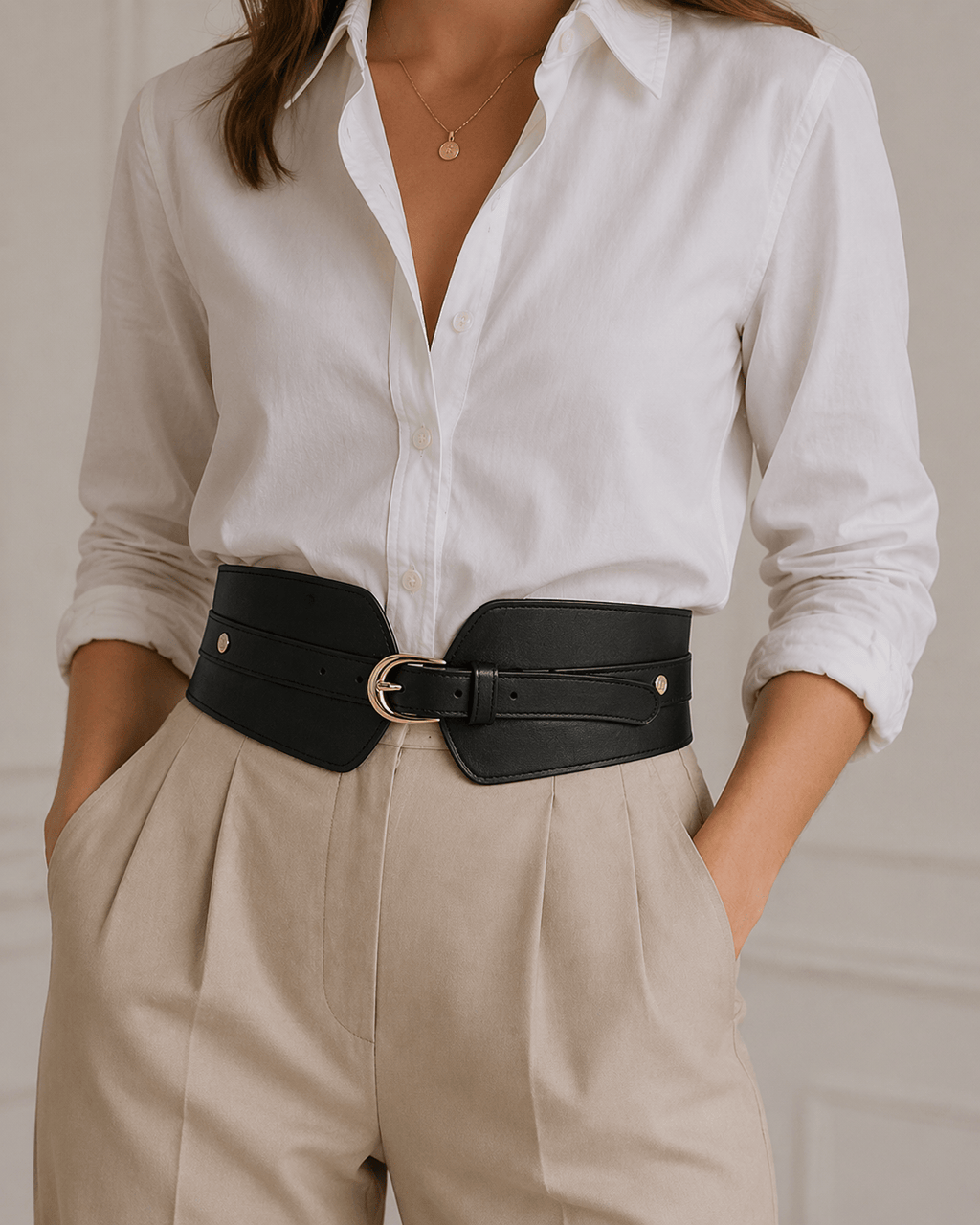 Luxury leather belt for women - GASTOX