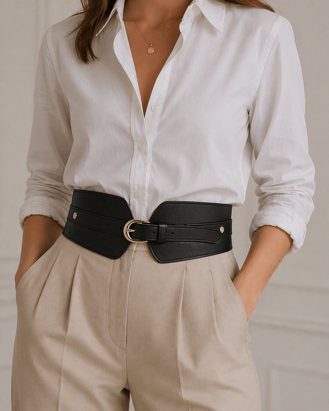 Luxury leather belt for women - GASTOX