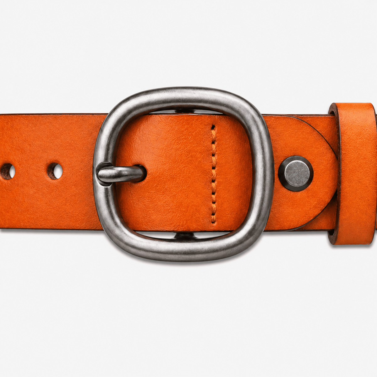 Luxury rounded buckle belt for men - TAMILX