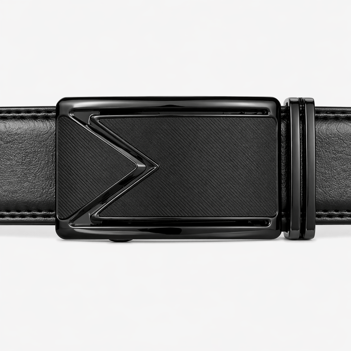 Men's adjustable black belt - VOLGAN