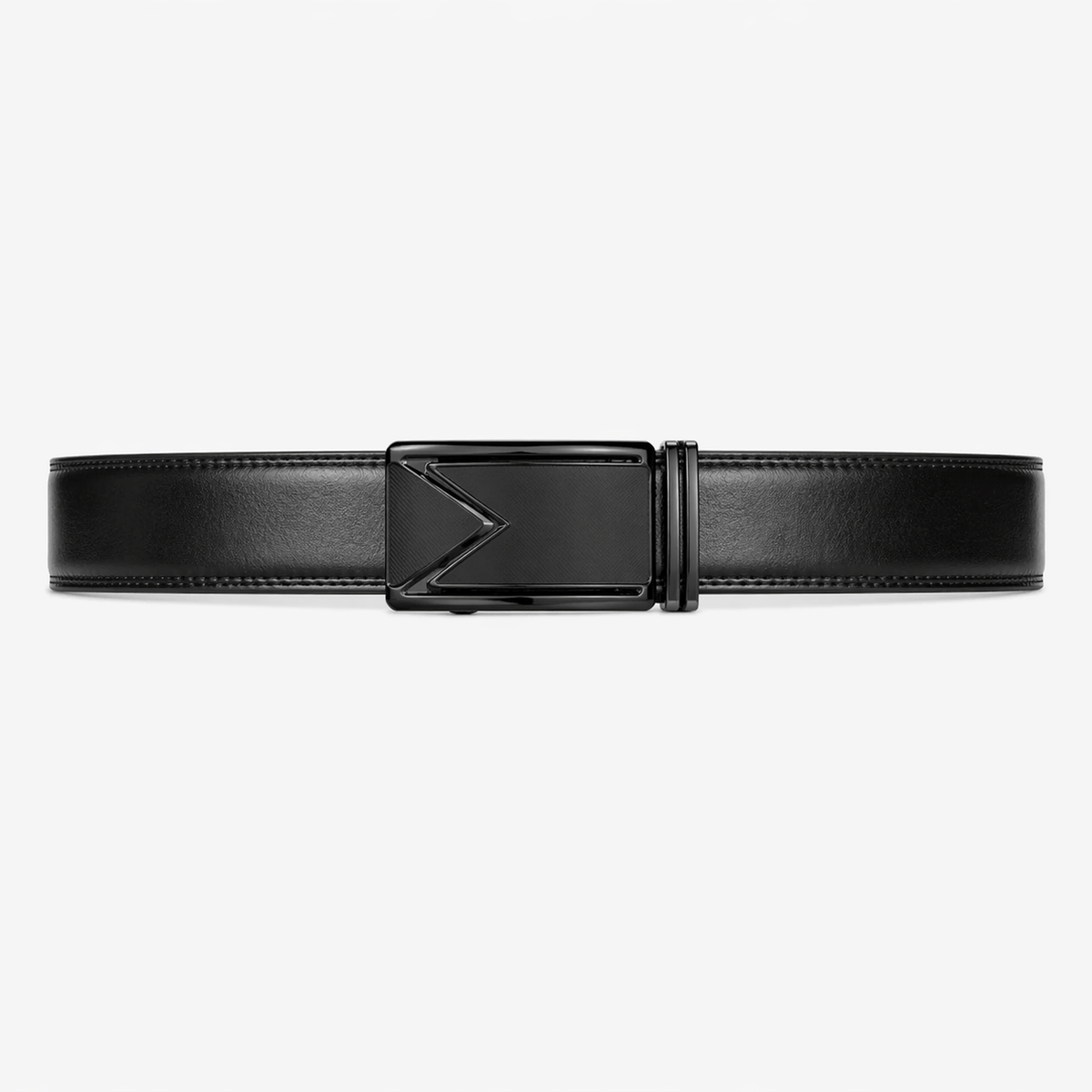 Men's adjustable black belt - VOLGAN