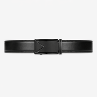 Men's adjustable black belt - VOLGAN