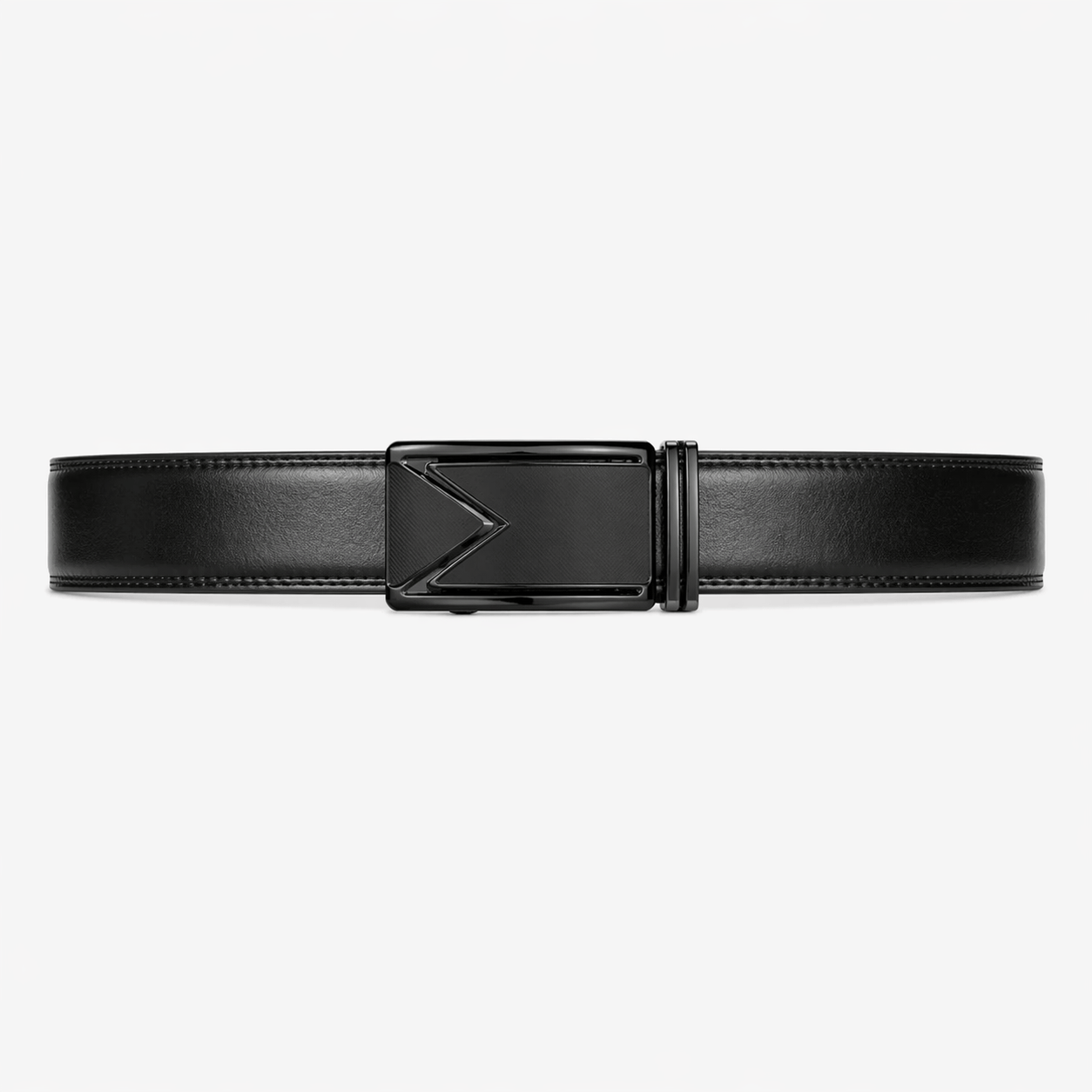 Men's adjustable black belt - VOLGAN