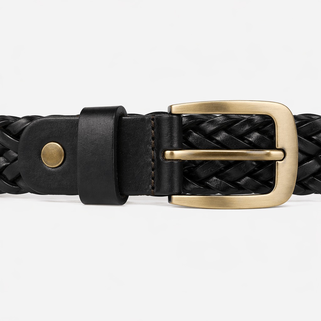 Men's adjustable bow buckle belt - GRATOM