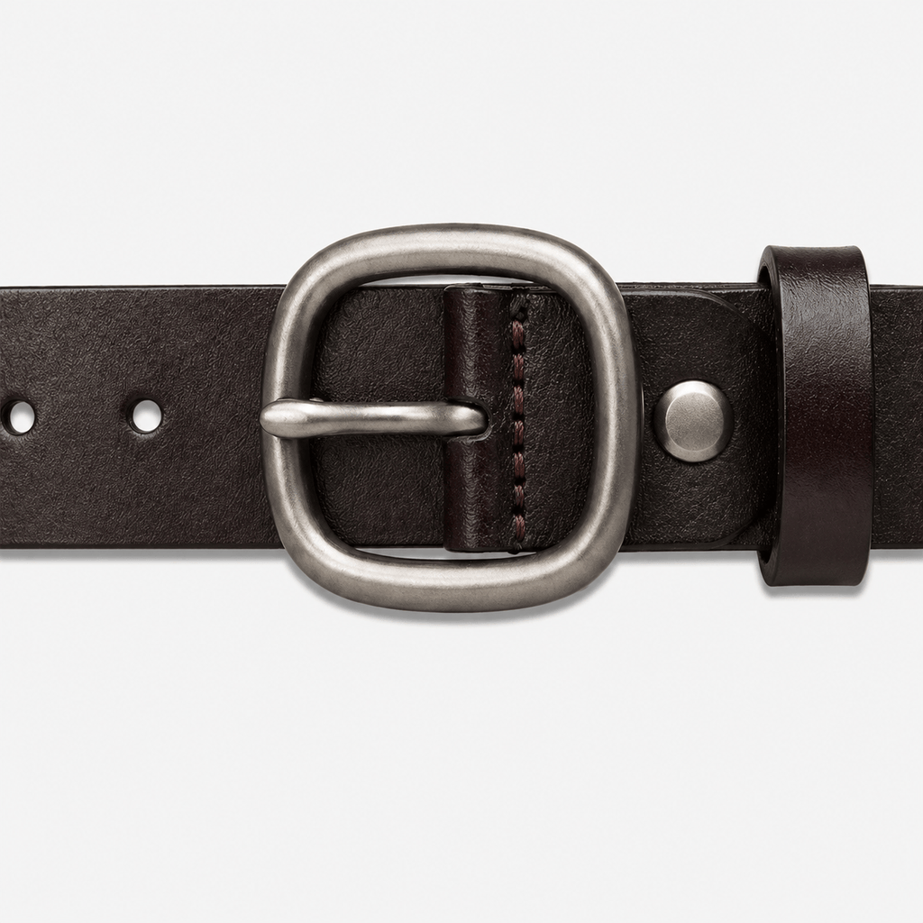 Men's adjustable rounded buckle belt - VENZAR