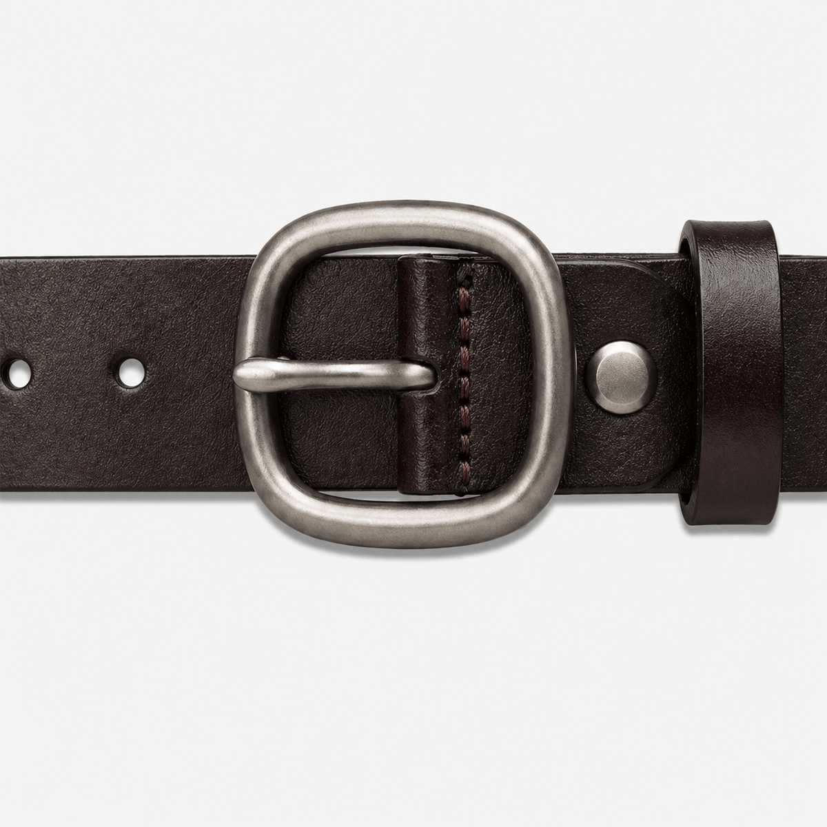 Men's adjustable rounded buckle belt - VENZAR