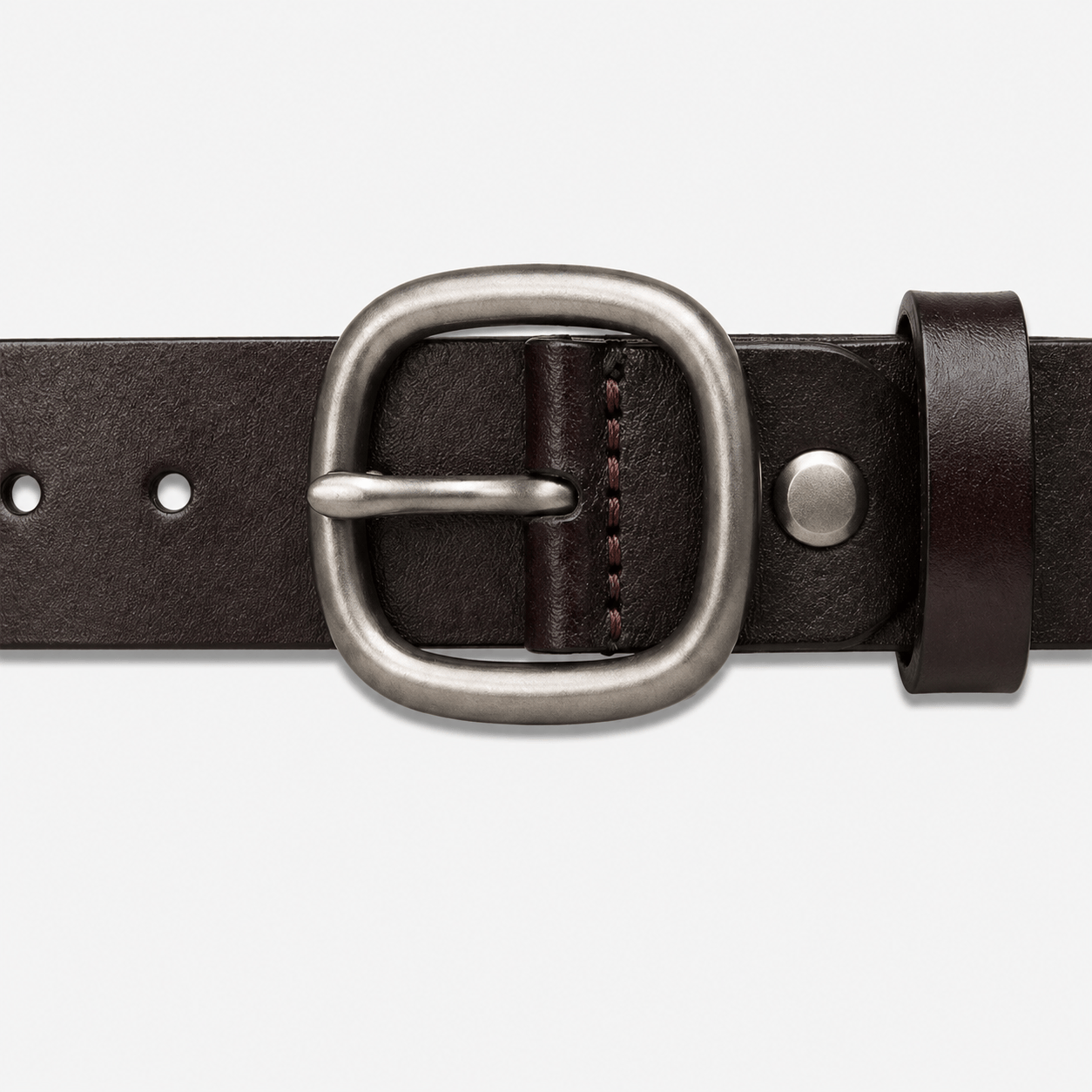 Men's adjustable rounded buckle belt - VENZAR