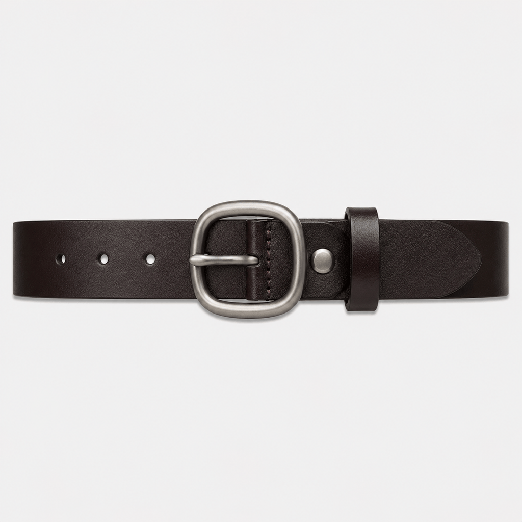 Men's adjustable rounded buckle belt - VENZAR