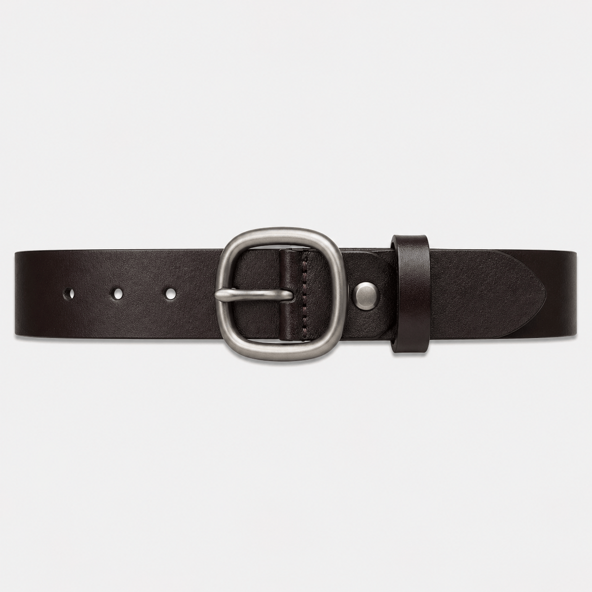 Men's adjustable rounded buckle belt - VENZAR