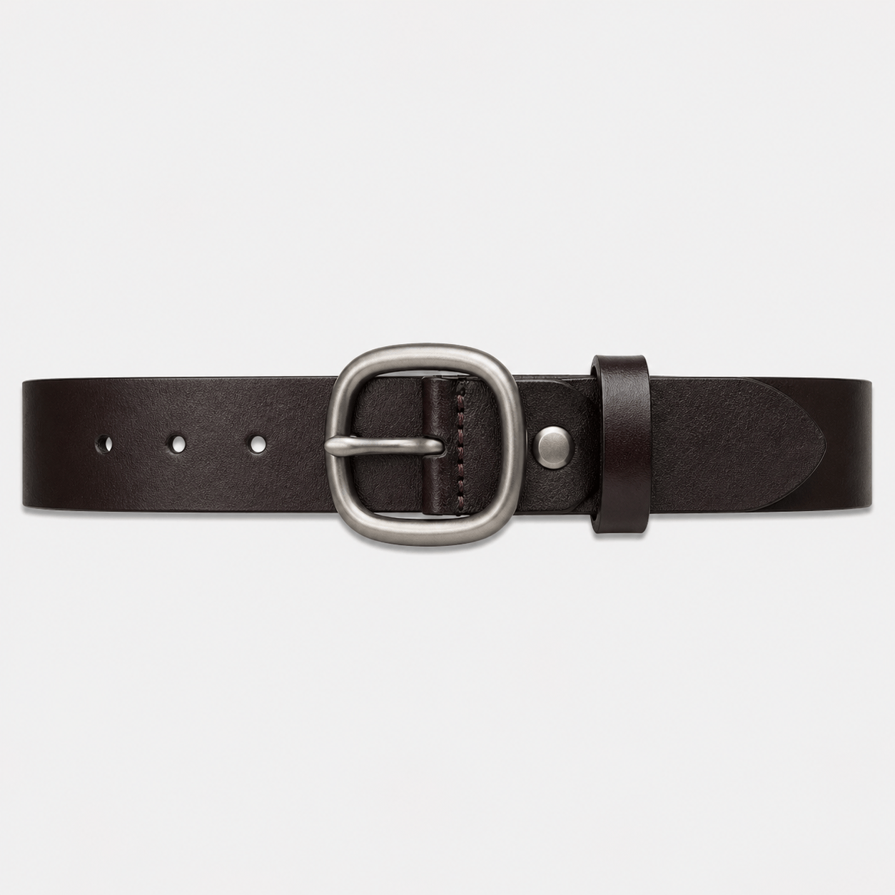 Men's adjustable rounded buckle belt - VENZAR