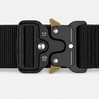 Men's black canvas belt - TARNOR