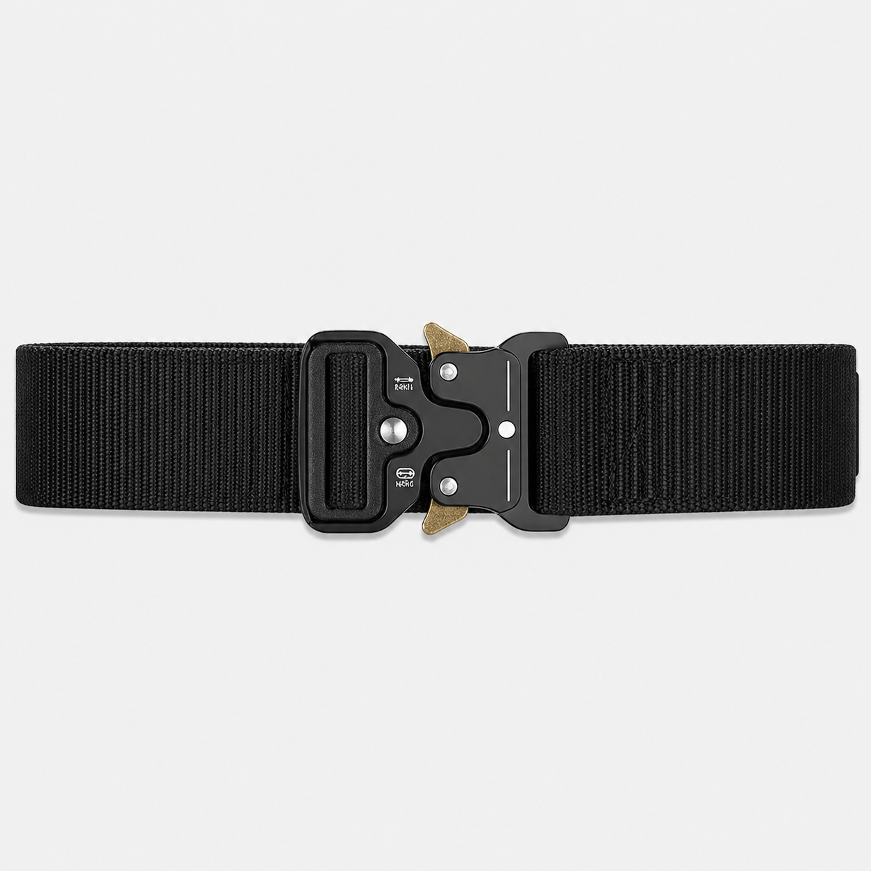 Men's black canvas belt - TARNOR