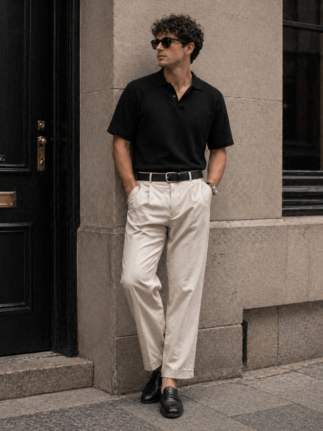 Men's braided belt - LUSERA