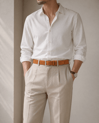 Men's Brown Chino Belt - JOLFIX