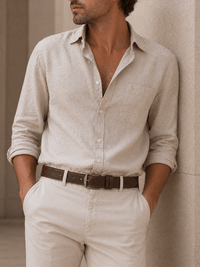 Men's Brown Jean Belt - LONDAN