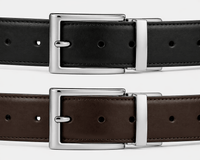 Men's brown reversible belt - SENMAJ