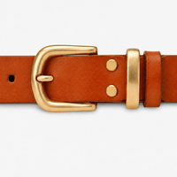 Men's Camel Leather Belt - TALBRAX