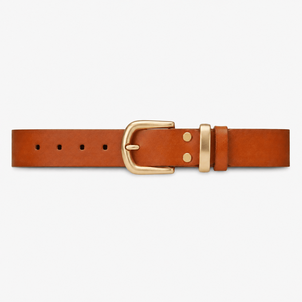 Men's Camel Leather Belt - TALBRAX