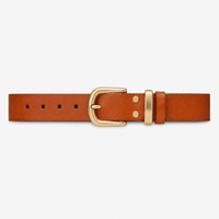 Men's Camel Leather Belt - TALBRAX