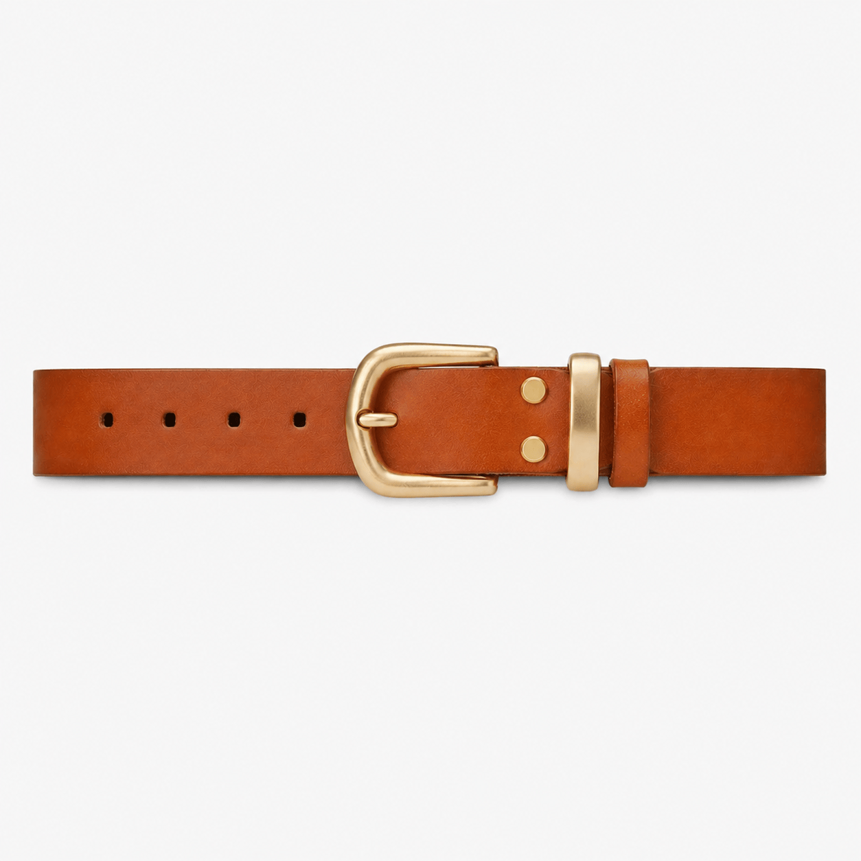Men's Camel Leather Belt - TALBRAX
