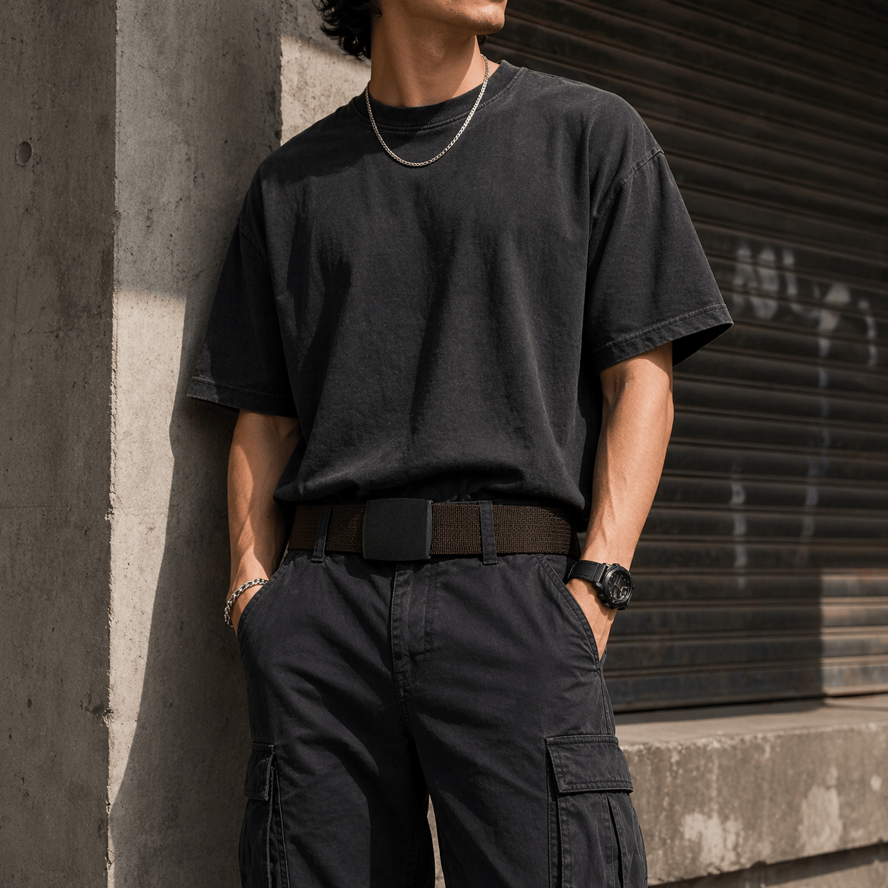 Men's casual elastic belt - DORNEL