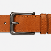 Men's classic brown buckle belt - DRAVON