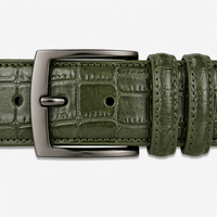Men's crocodile look belt - DORFEX