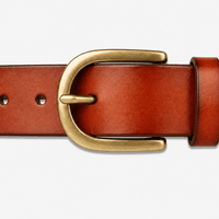Men's fashion rounded buckle belt - NALFEN