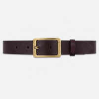 Men's golden square buckle belt - RASTEV