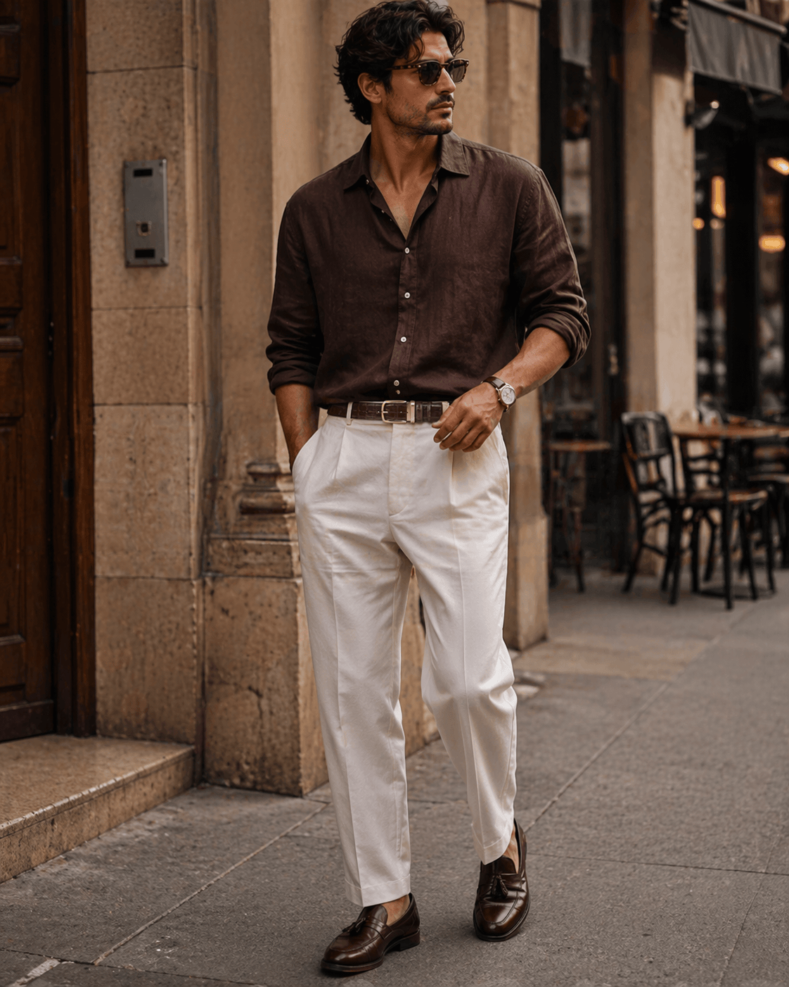 Men's luxury crocodile belt - TOZMAN