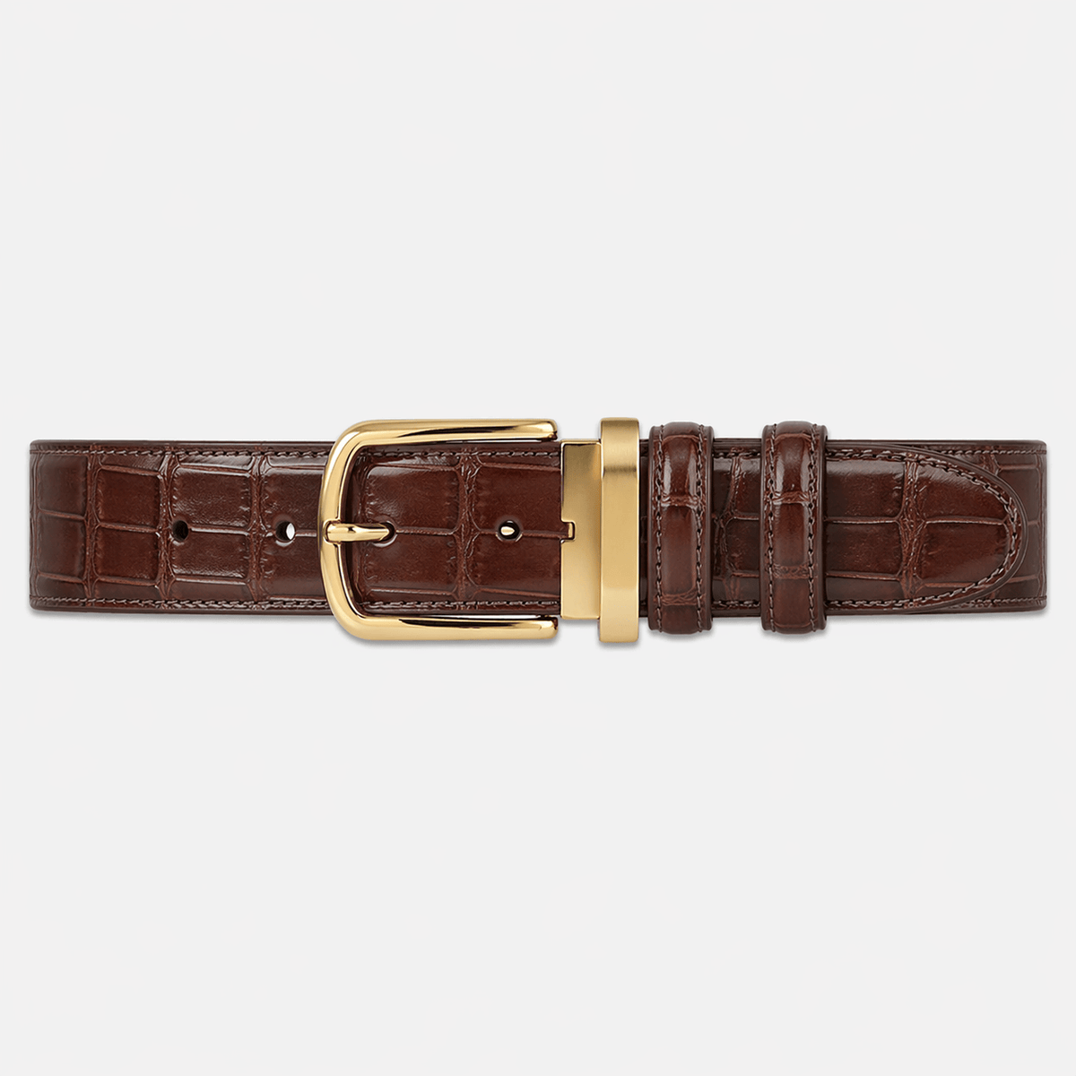 Men's luxury crocodile belt - TOZMAN