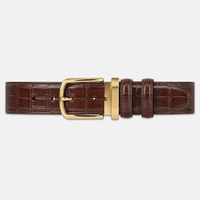 Men's luxury crocodile belt - TOZMAN