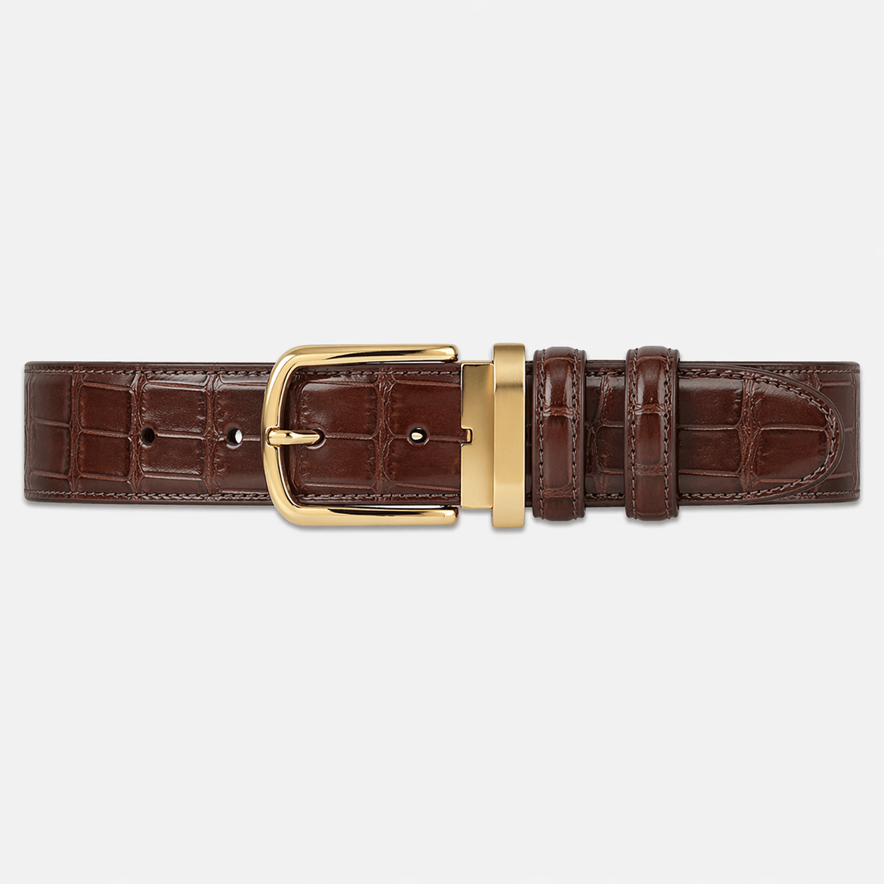 Men's luxury crocodile belt - TOZMAN
