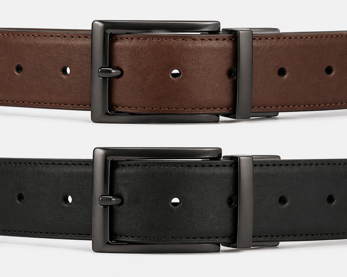 Men's luxury reversible belt - OTRYAN