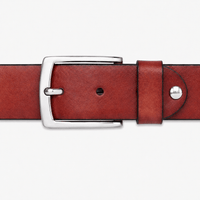 Men's perforated leather belt - REMSAL