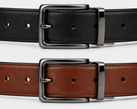 Men's reversible leather belt - PANZEL