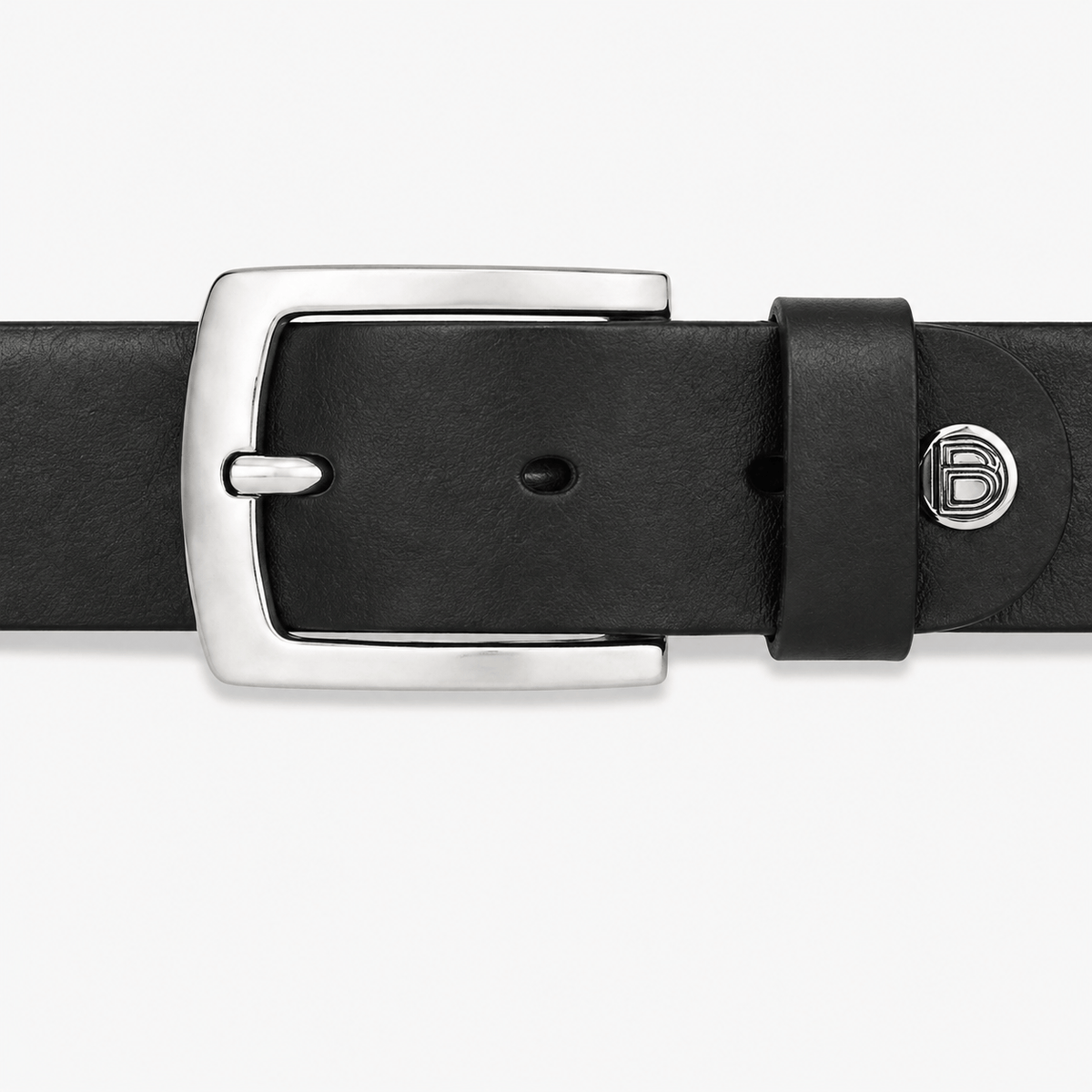 Men's smooth leather belt - BRAXTAL