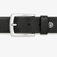 Men's smooth leather belt - BRAXTAL